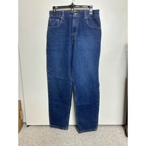 Levi‎ Strauss Signature Relaxed Fit Jeans Womens Misses 8 Short Blue Denim